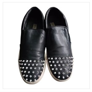 Black Steve Madden Studded Slip-On Sneakers